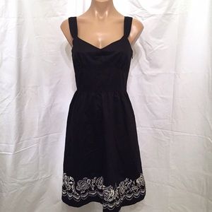 Ann Taylor embroidered floral dress