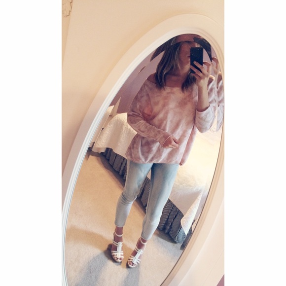 Tie-dye lightweight sweater