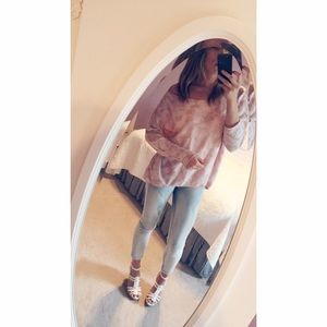 Tie-dye lightweight sweater