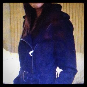 A/X black long coat