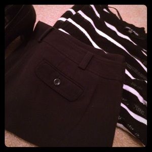 Black Ann Taylor Petite Signature Fit Trouser