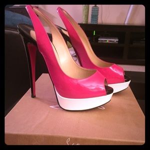 SOLD! Christian Louboutin Lady Peep Sling 150MM
