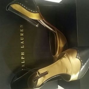 New w/o tag Ralph Lauren Stelhotto navy/gold