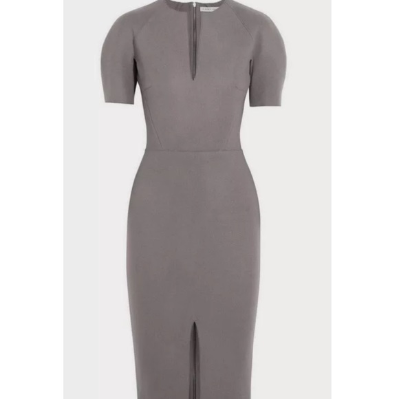 NWT Cute Grey Pencil Dress long back Zipper