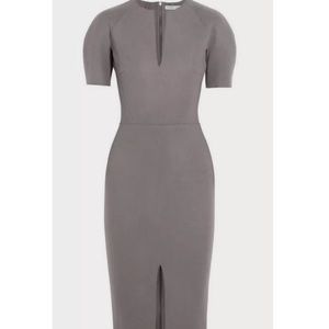NWT Cute Grey Pencil Dress long back Zipper