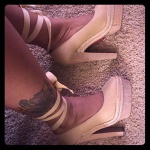 Christian Louboutin Tie Up Sandals