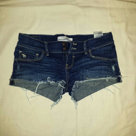 Dark Blue Denim Shorts