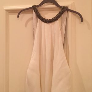 White Beaded Alice + Olivia Top
