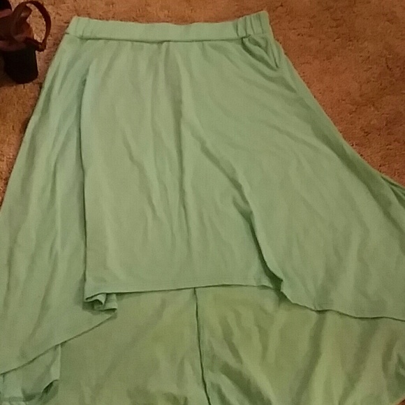 High Low Turquoise Skirt