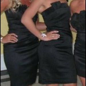 White House Black Market Strapless Satin Dress