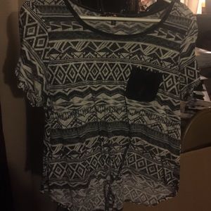 Aztec print top