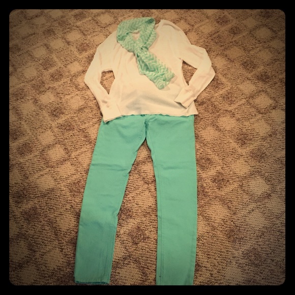 Wet Seal Denim - Mint green Jean/leggings
