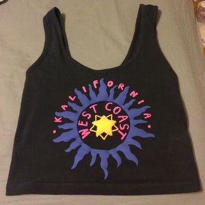 Kylie and Kendall kalifornia crop top tank
