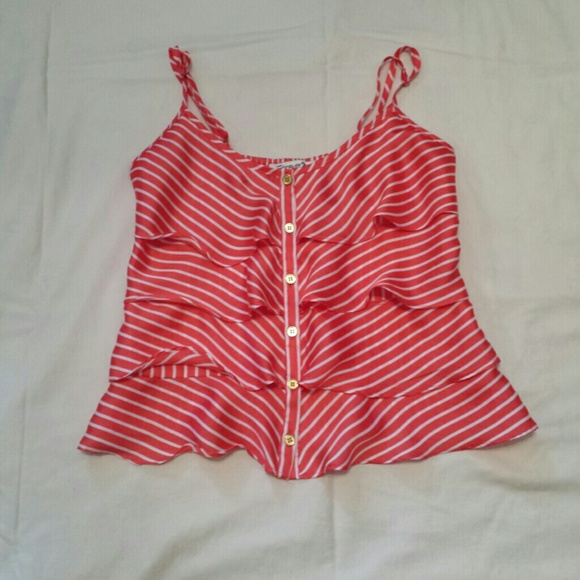 Striped Silk Tank Top