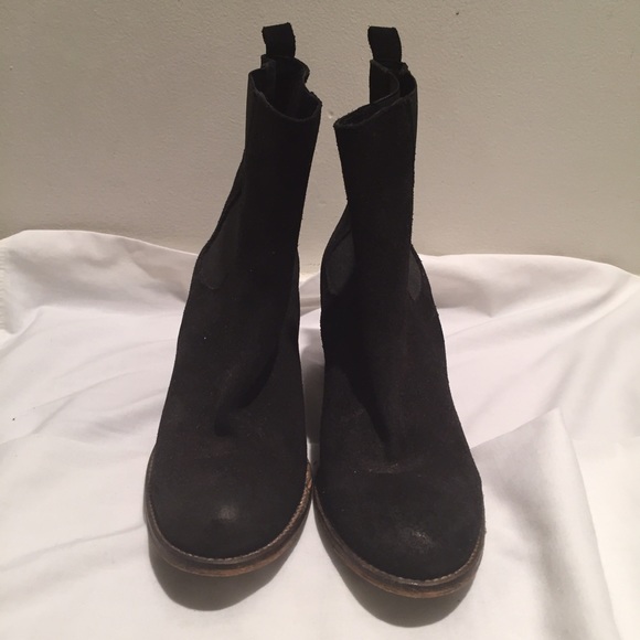 Jeffrey Campbell Black Suede Ankle Boots - Picture 2 of 4