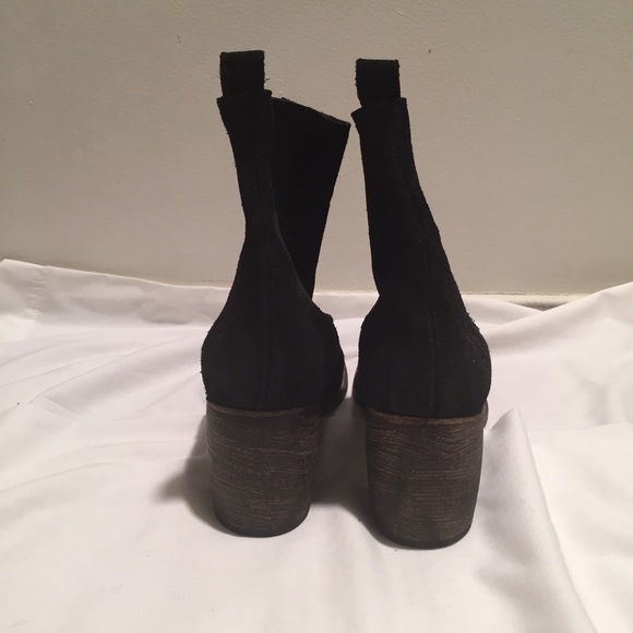 Jeffrey Campbell Black Suede Ankle Boots - Picture 3 of 4