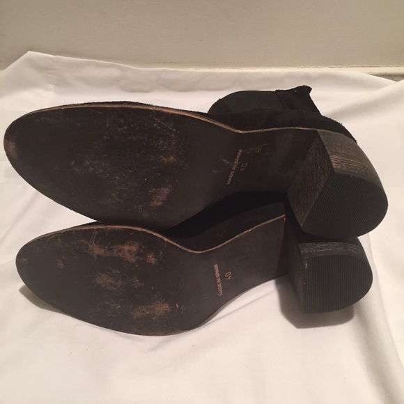 Jeffrey Campbell Black Suede Ankle Boots - Picture 4 of 4