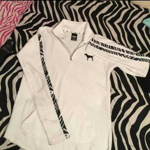 VS Pink Zebra Half Zip