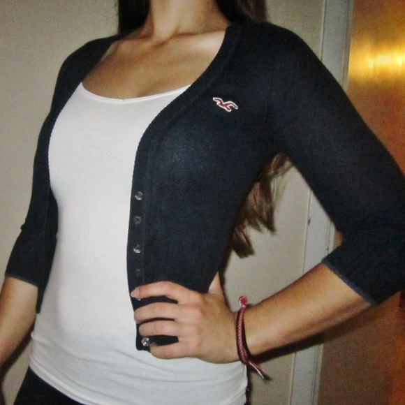 Hollister Navy Blue Cardigan