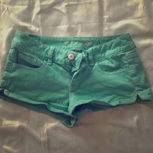 Green shorts