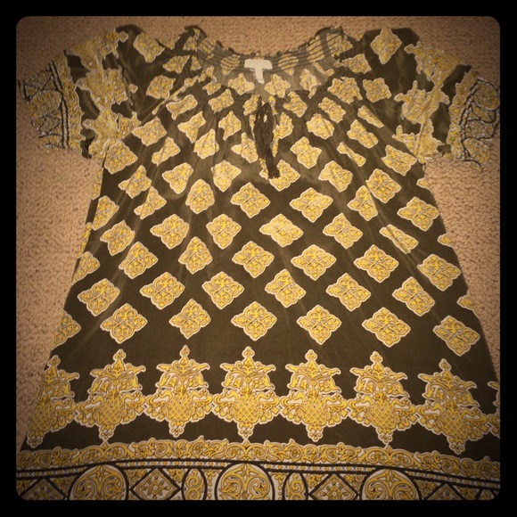 100% silk peasant shirt