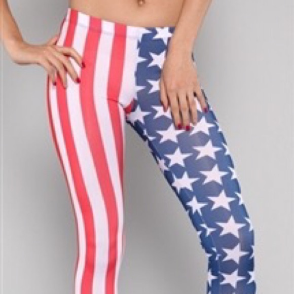 American flag leggings