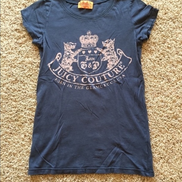Juicy Couture Navy Pink T- Shirt
