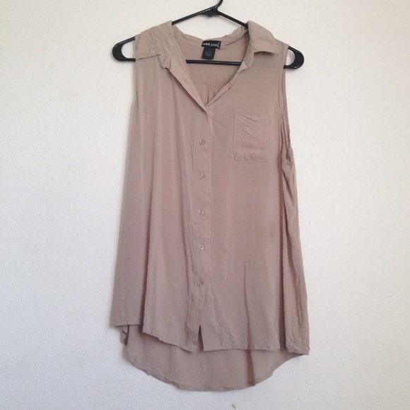 Button up tank top