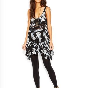 New Free People Floral Trapeze Dress