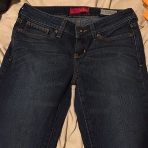 Low rise skinny boot cut. Adrianna fit.