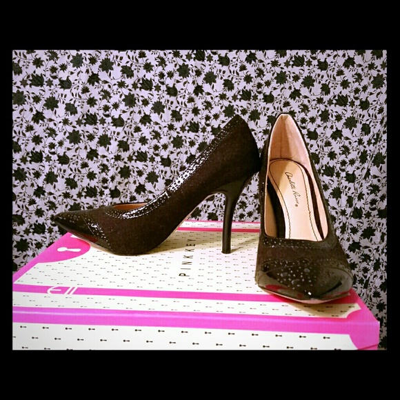 ✔SOLD! New Brown Sz 6 Point Heels Patent