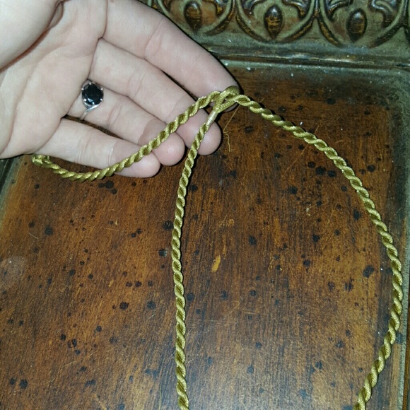 Nwt!Gorgeous glass fish pendant on gold rope - Picture 4 of 4