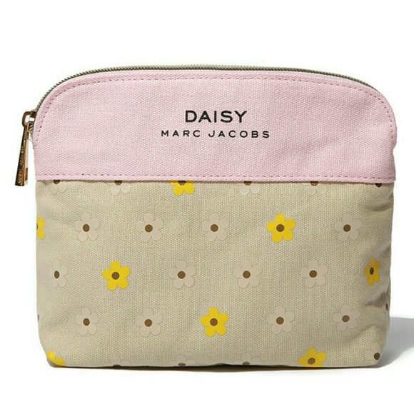 Marc Jacobs Accessories Marc Jacobs Daisy Pink Canvas Cosmetic Bag
