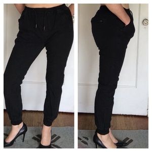 Black harem style pants