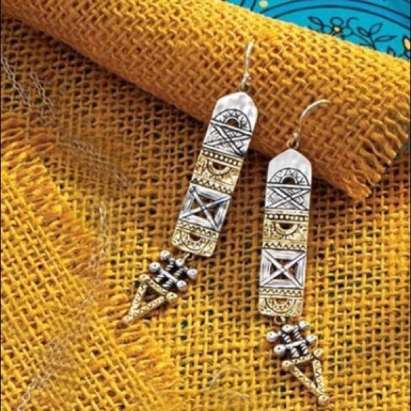 Silpada Aztec Earrings