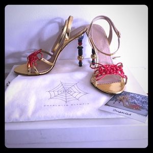 Charlotte Olympia Gold Imperial heels