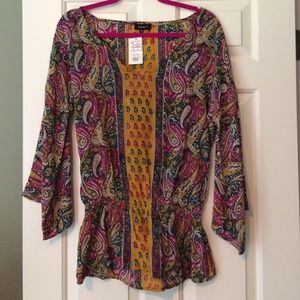 Tolani Silk Ophela Tunic Size Medium