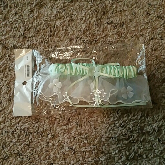 Mint Green Wedding Garter