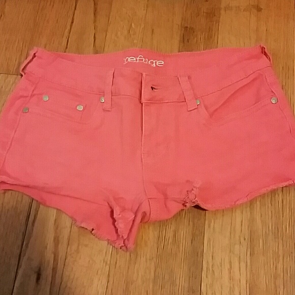 Coral colored shorts