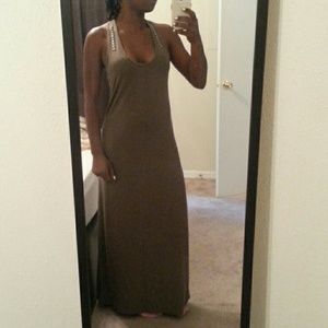Olive maxi dress
