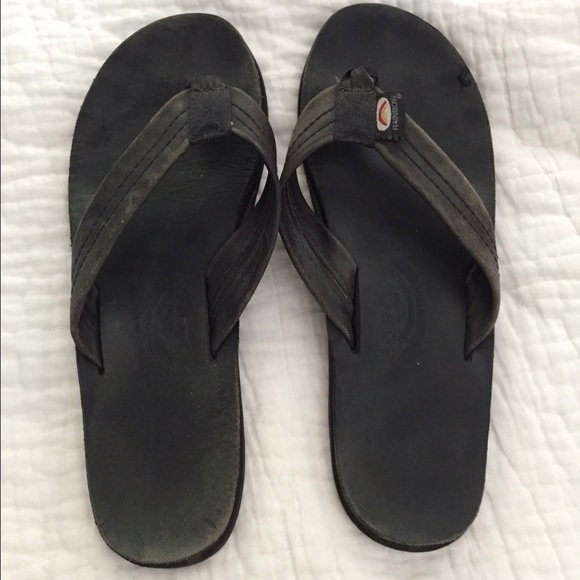 Black rainbow sandals