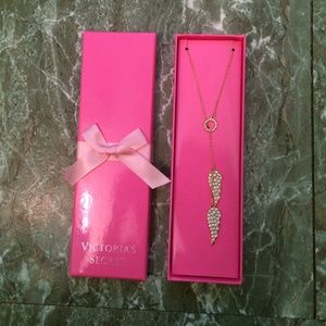 Victoria Secret Angel gold necklace
