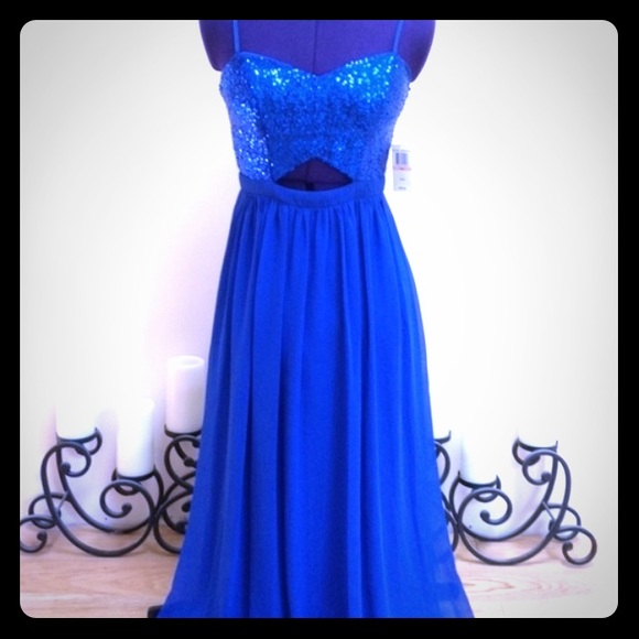 Royal blue prom dress