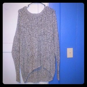 High low Grey Sweater
