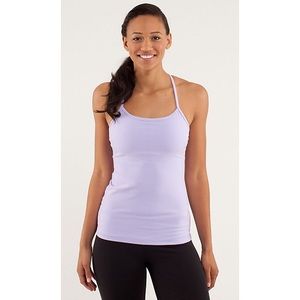 BARELY USED LILAC LULULEMON Y TANK!