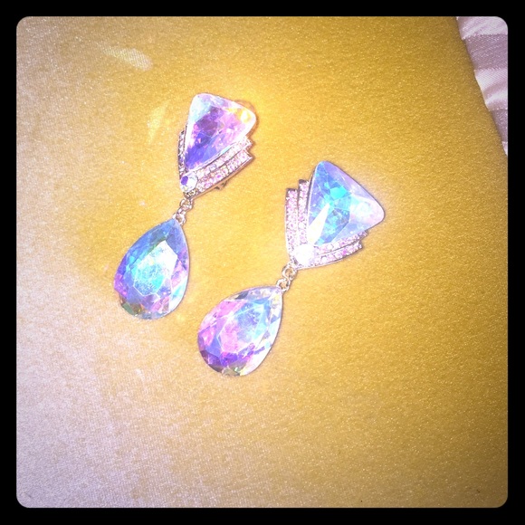 colorful gold earrings - Picture 1 of 2