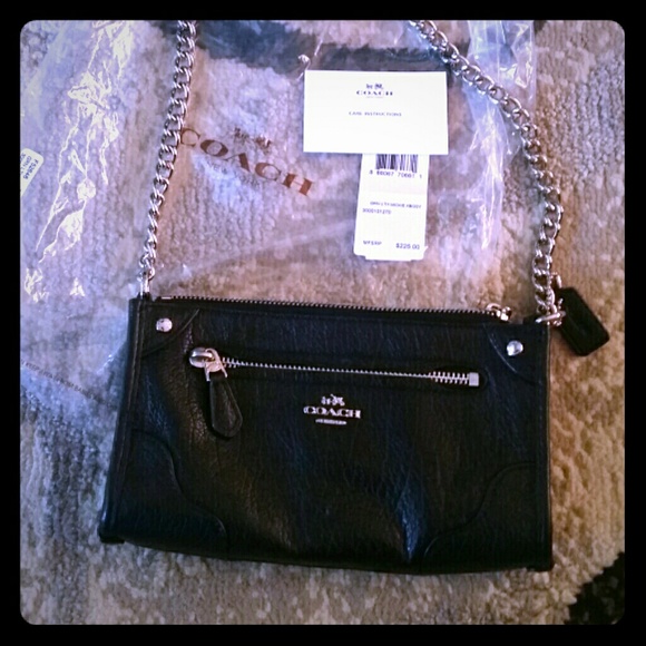 Coach leather mickie crossbody