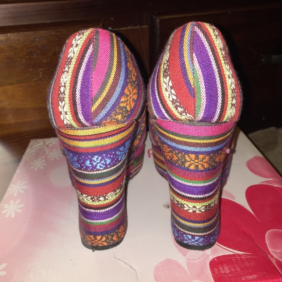 Wedge Colorful Heel - Picture 2 of 4