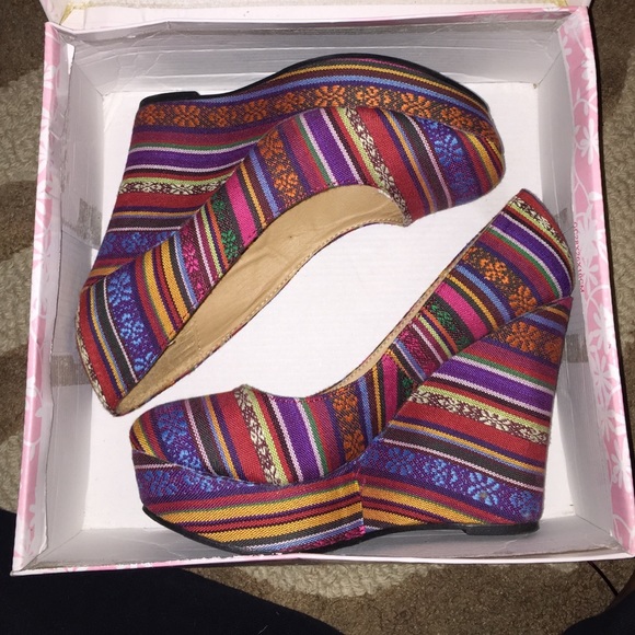 Wedge Colorful Heel - Picture 4 of 4