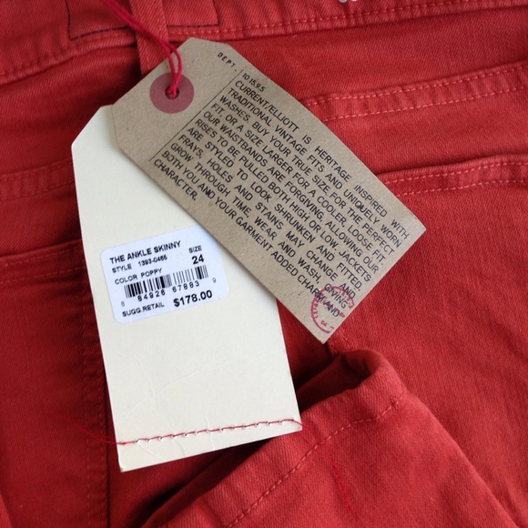 🎉HP 10/25🎉 Current/Elliott Ankle Skinny Jean 24 - Picture 4 of 4